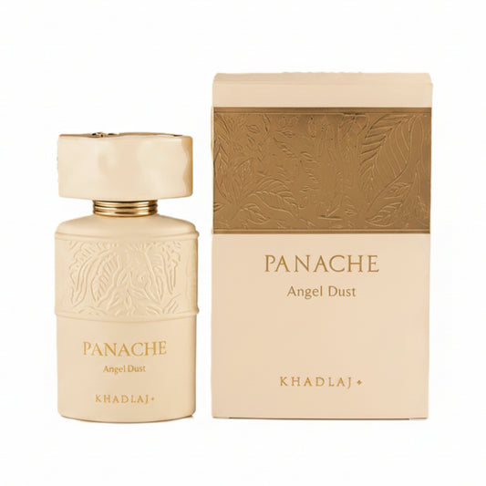 Panache Angel Dust perfume bottle and packaging on a white background